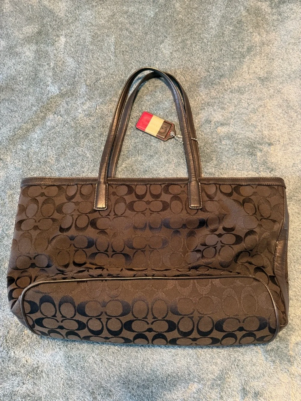 Coach Signature Canvas‎ Tote Bag in Black